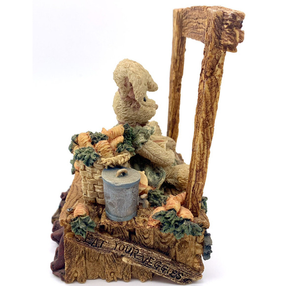 San Francisco Music Box Boyds Bears Bunny Rabbit Carrot Juice Farmstand Tested - Picture 6 of 11